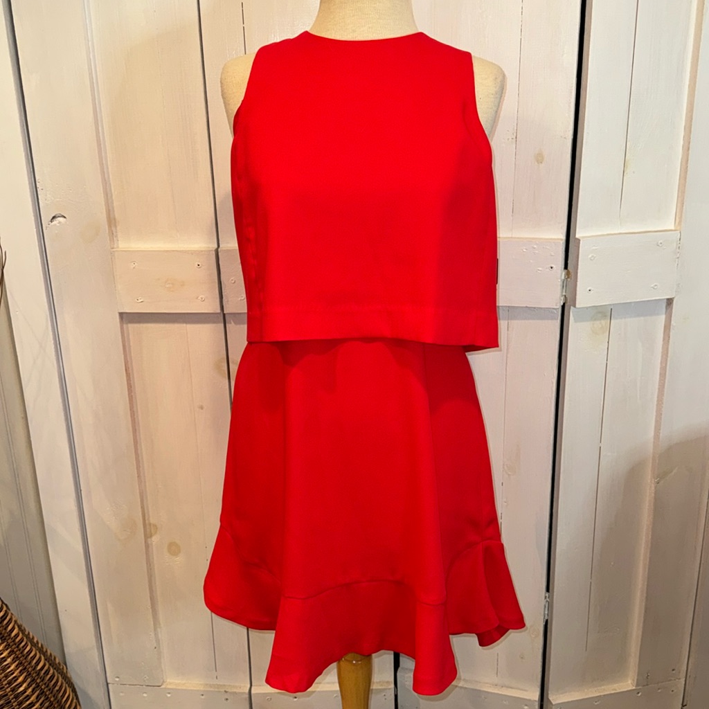 Banana Republic Red Sleeveless Dress
